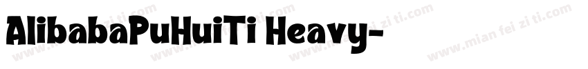 AIibabaPuHuiTi Heavy字体转换